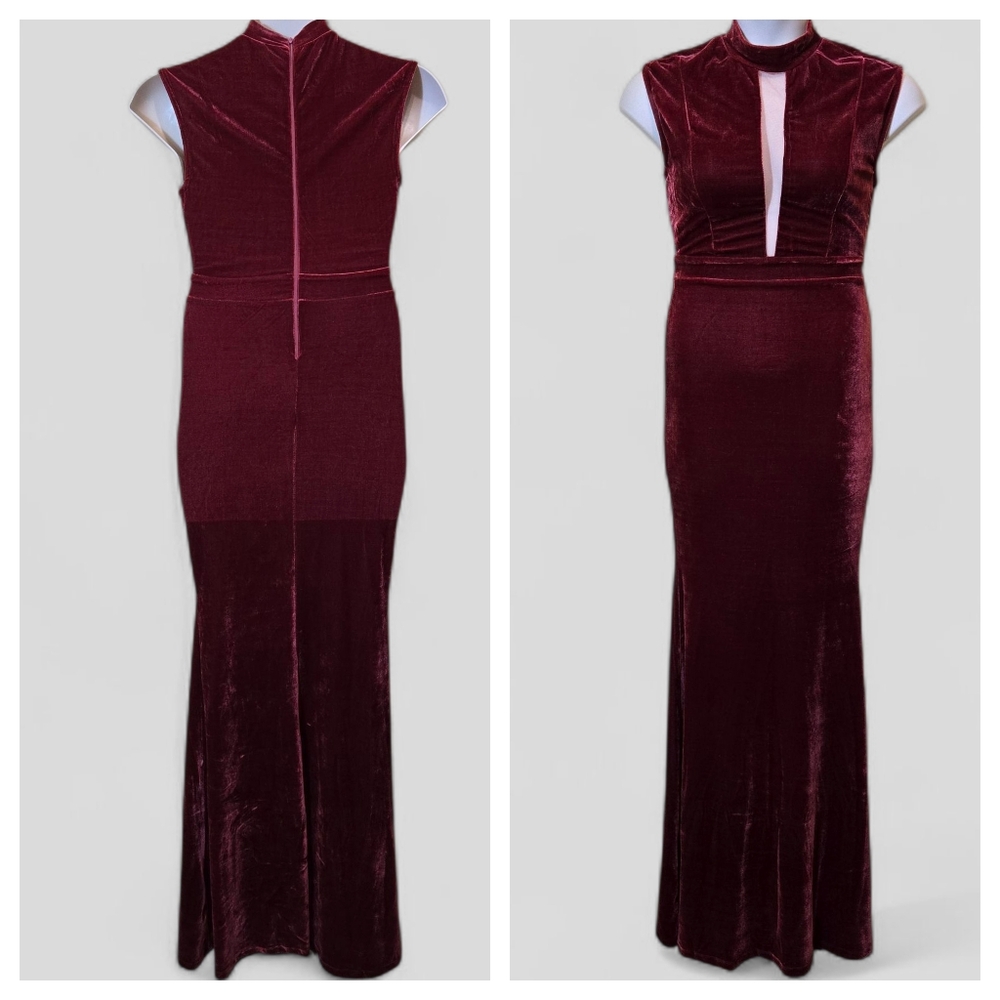 Velvet Sleeveless Maxi Dress Size M Whimsigoth